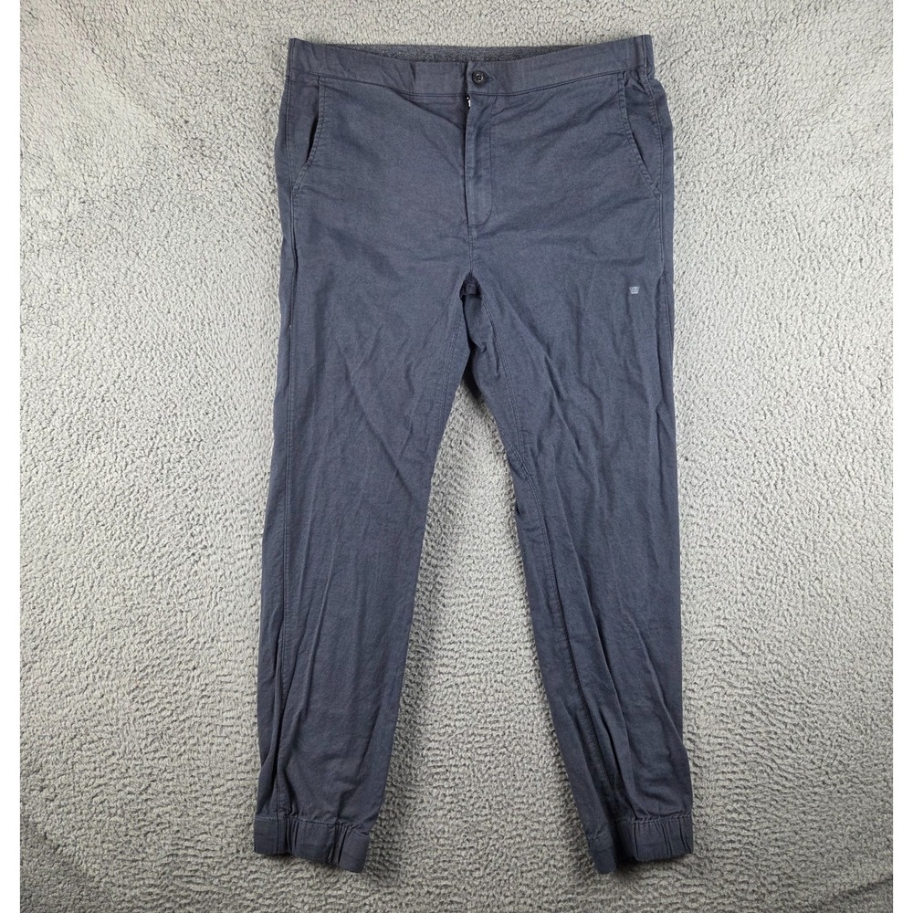 Mack‎ Weldon Sunday Lounge Pants Men L Blue Jogger Relaxed Athleisure Minimalist